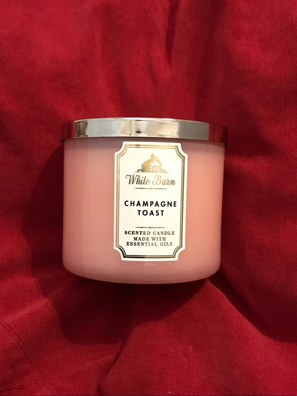 White Barn Champagne Toast Scented Candle - Blush Pink